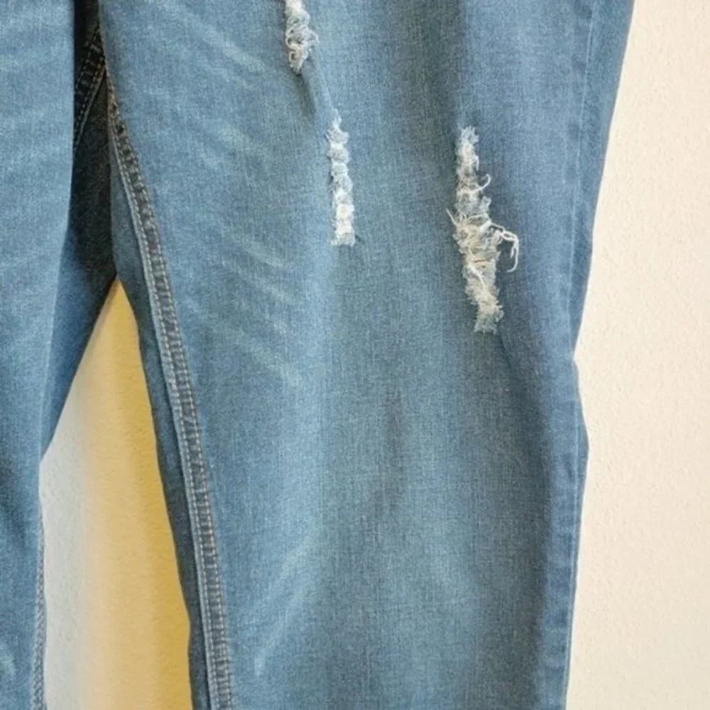 Eloquii Jeans Indigo Wash Distressed Sz 24 Casual Contemporary
